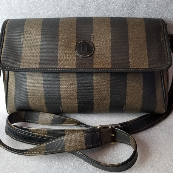 Authentic Vintage Fendi Pequin Crossbody - Picture 1 of 9